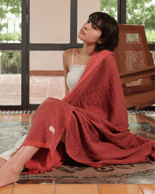 Terraverse Reversible Throw Terracotta Blush