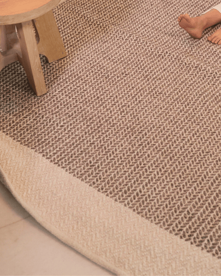 Amory Textured Wool Rug — Handwoven in India