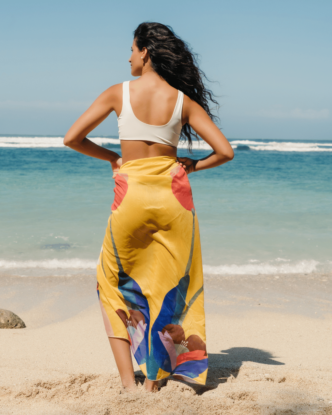 Golden Bloom Sarong
