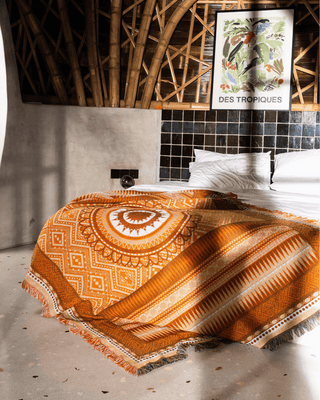 Orange Henna Blanket - naming this later
