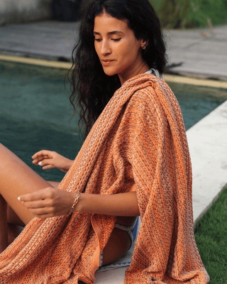 Organic Cotton Turkish Towel Terracotta Drift
