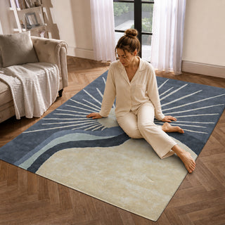 Solara Tufted Rug – Midnight Horizon