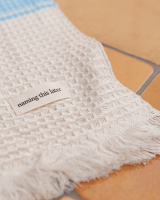Mesa Waffle Throw Sea Mist