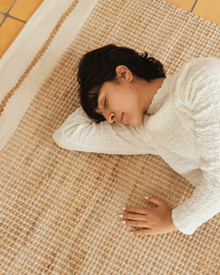 Shonto Grounded Rug — Handwoven Jute, Wool & Cotton Blend