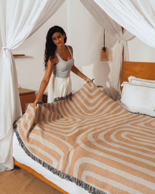 Sunset Orange blanket