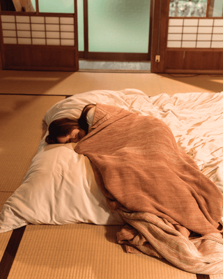 Ombreknit 100% Organic Cotton Knitted Blanket - Sandalwood