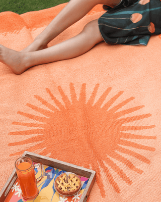 Earthen 100% Organic Cotton Rug - Dawn Apricot