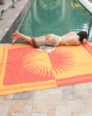Earthen 100% Organic Cotton Rug - Solar Dawn