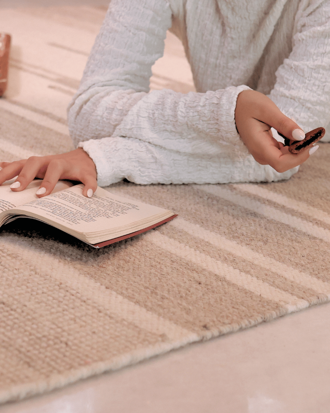Lynch Linear Wool Rug — Handwoven in India