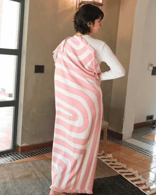 Whisperwind Bamboo Cotton Throw Contour Blush