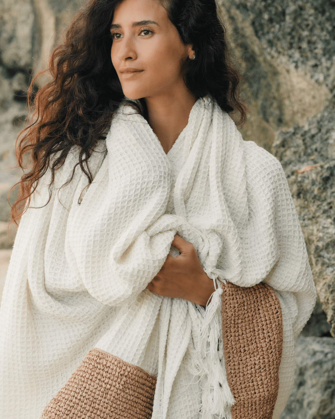 DuneKnit Throw Set 100% Organic Cotton