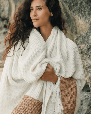 DuneKnit Throw Set 100% Organic Cotton