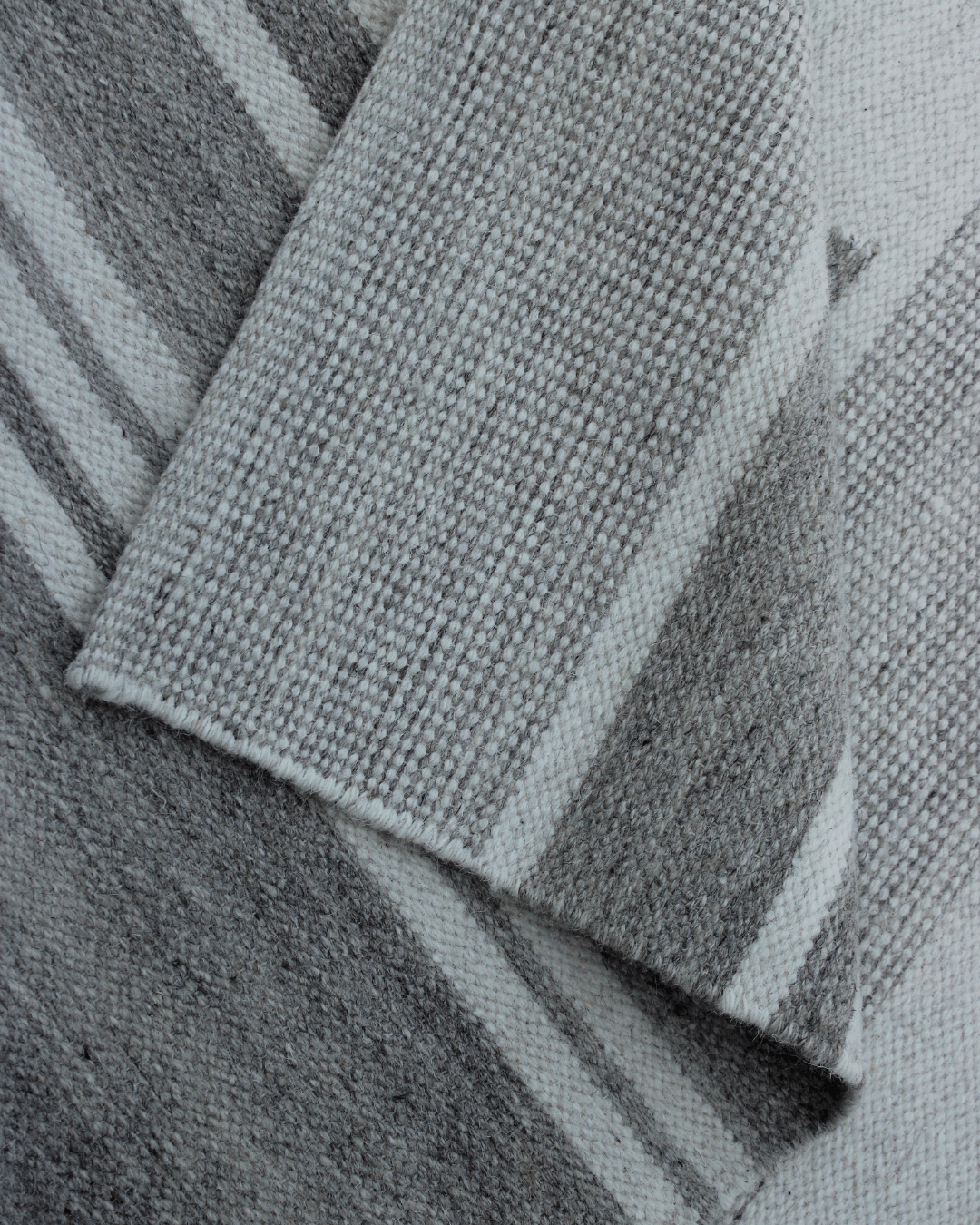 Lynch Linear Wool Rug — Handwoven in India
