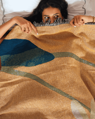 Golden Bloom blanket