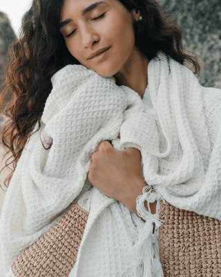 DuneKnit Throw Set 100% Organic Cotton