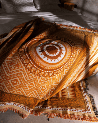 Orange Henna Blanket - naming this later