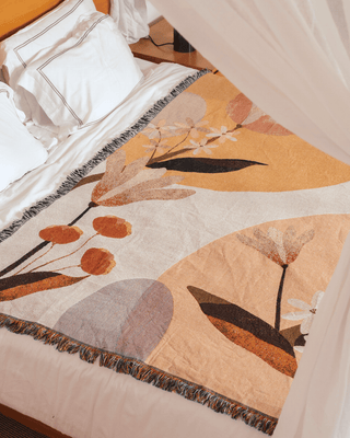 Sunset Orange blanket