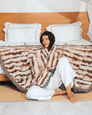 Drift Terracotta blanket
