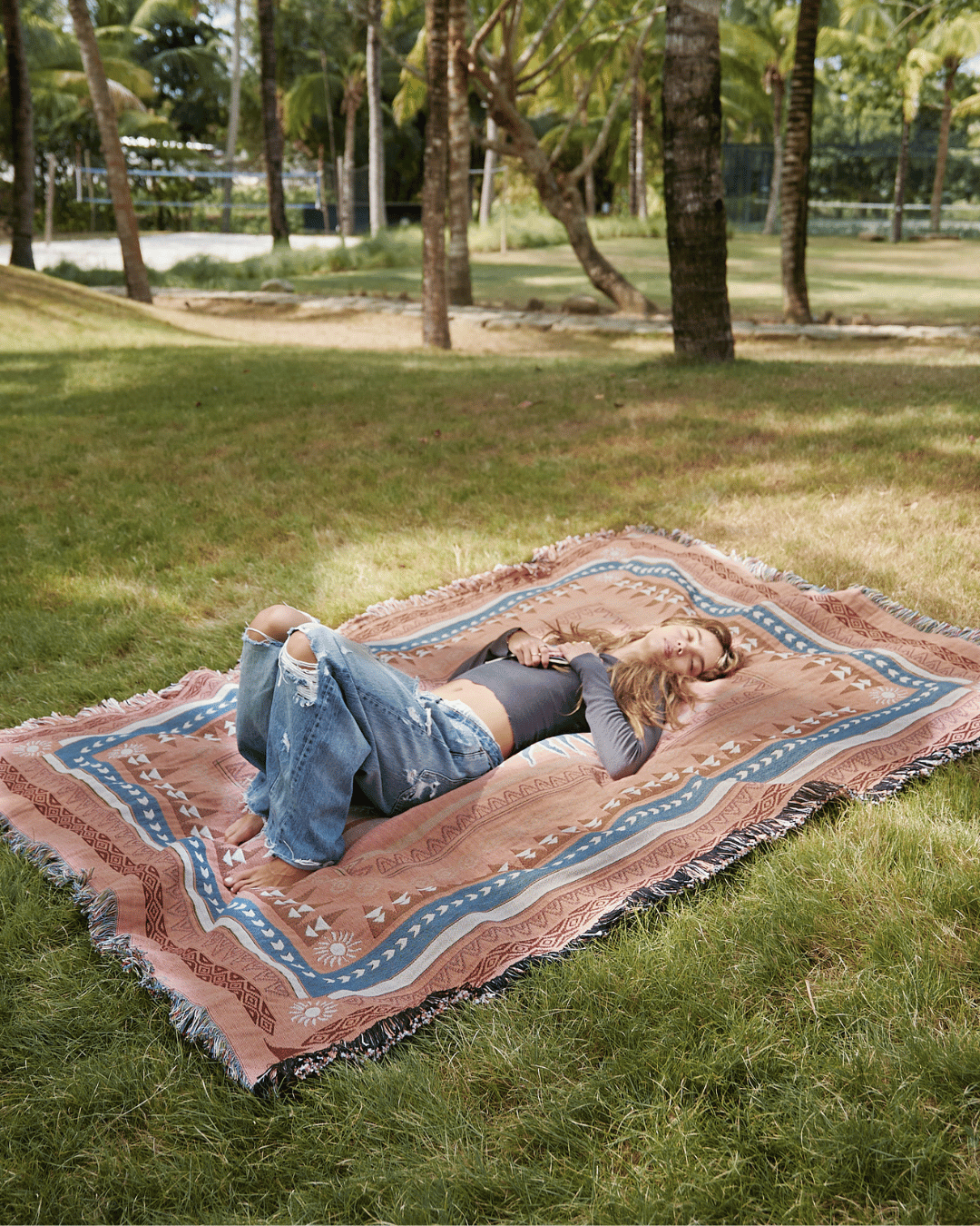 Sunset Terracotta blanket