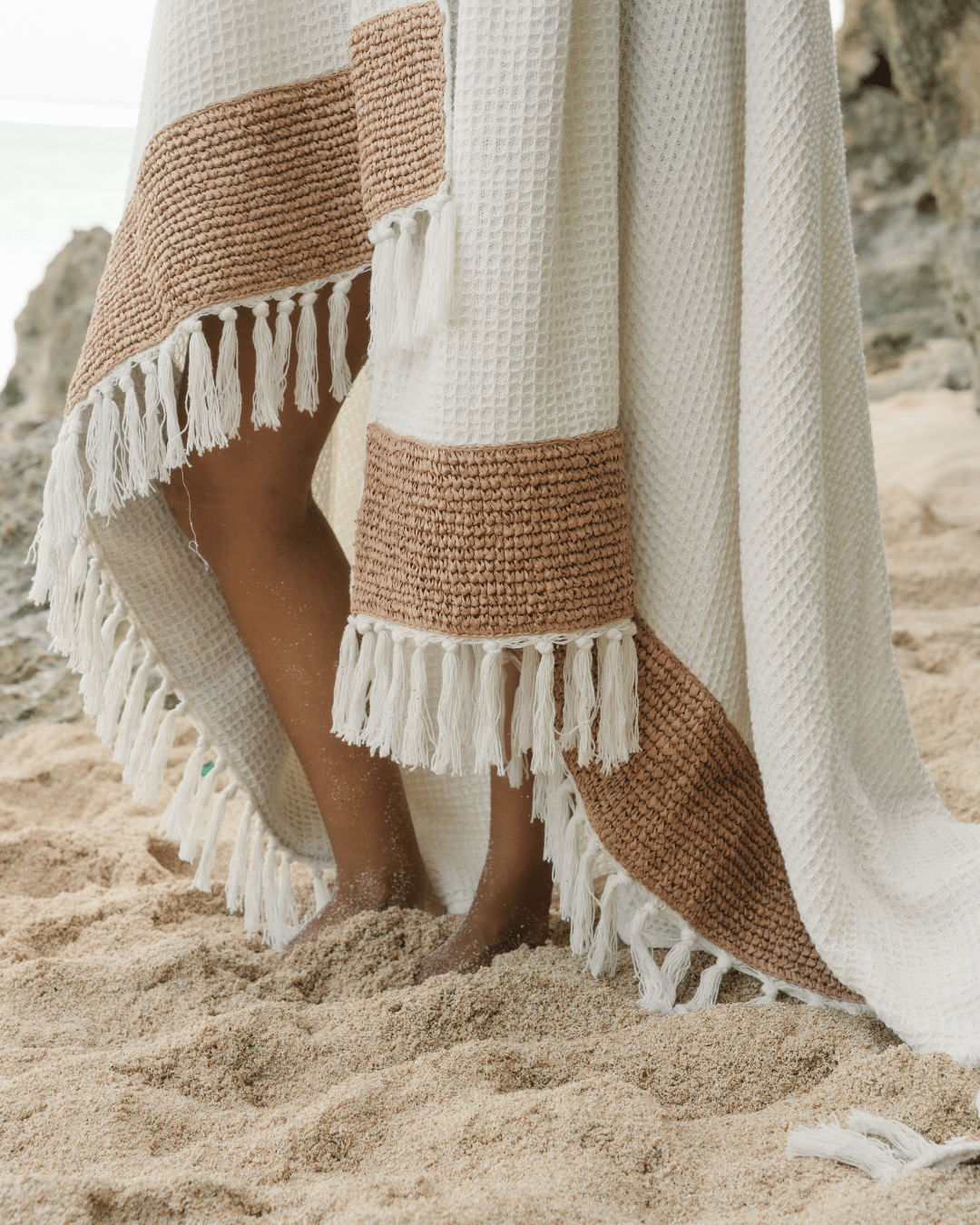 DuneKnit Throw Set 100% Organic Cotton
