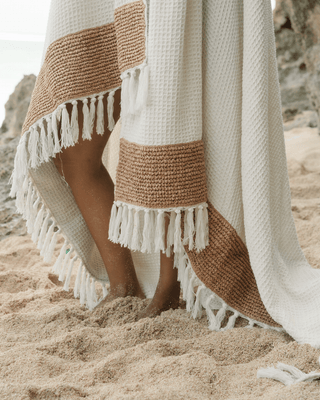 DuneKnit Throw Set 100% Organic Cotton