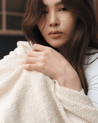 ArloKnit 100% Organic Cotton Knitted Blanket