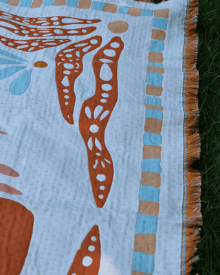 Aeraloom Jacquard Cotton Bamboo Throw Desert Horizon