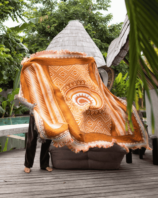 Orange Henna Blanket - naming this later