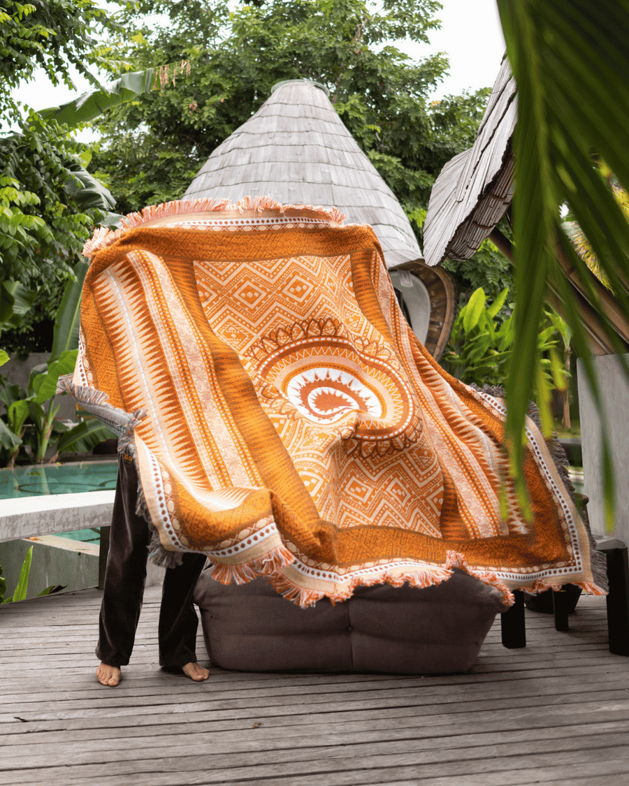 Henna Orange blanket