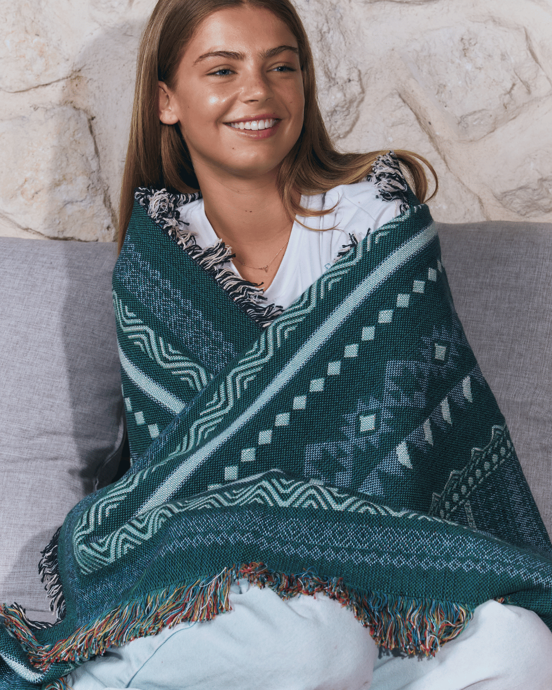 Aura Terracotta blanket