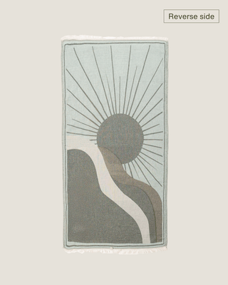 Organic Cotton Turkish Jacquard Towel - Coastal Sage