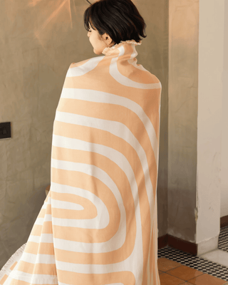 Whisperwind Bamboo Cotton Throw Contour Desert