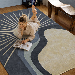 Solara Tufted Rug – Midnight Horizon