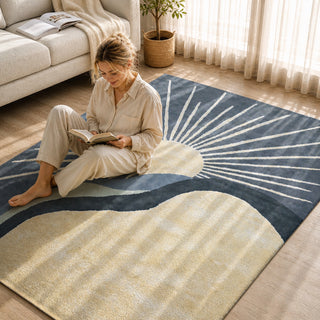 Solara Tufted Rug – Midnight Horizon