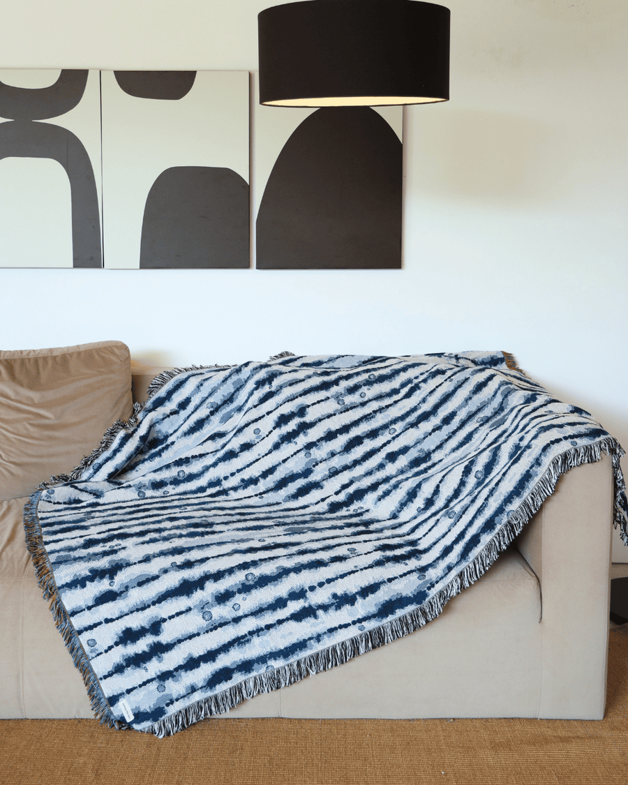 Drift Indigo blanket