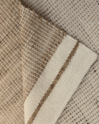 Shonto Grounded Rug — Handwoven Jute, Wool & Cotton Blend