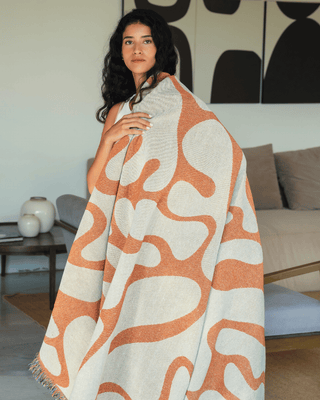 Sunset Orange blanket