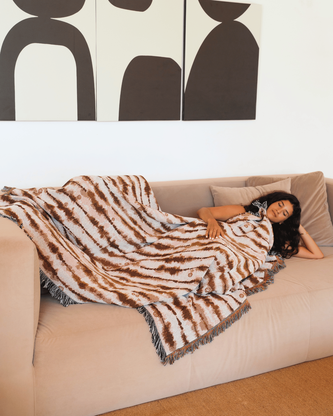 Drift Terracotta blanket
