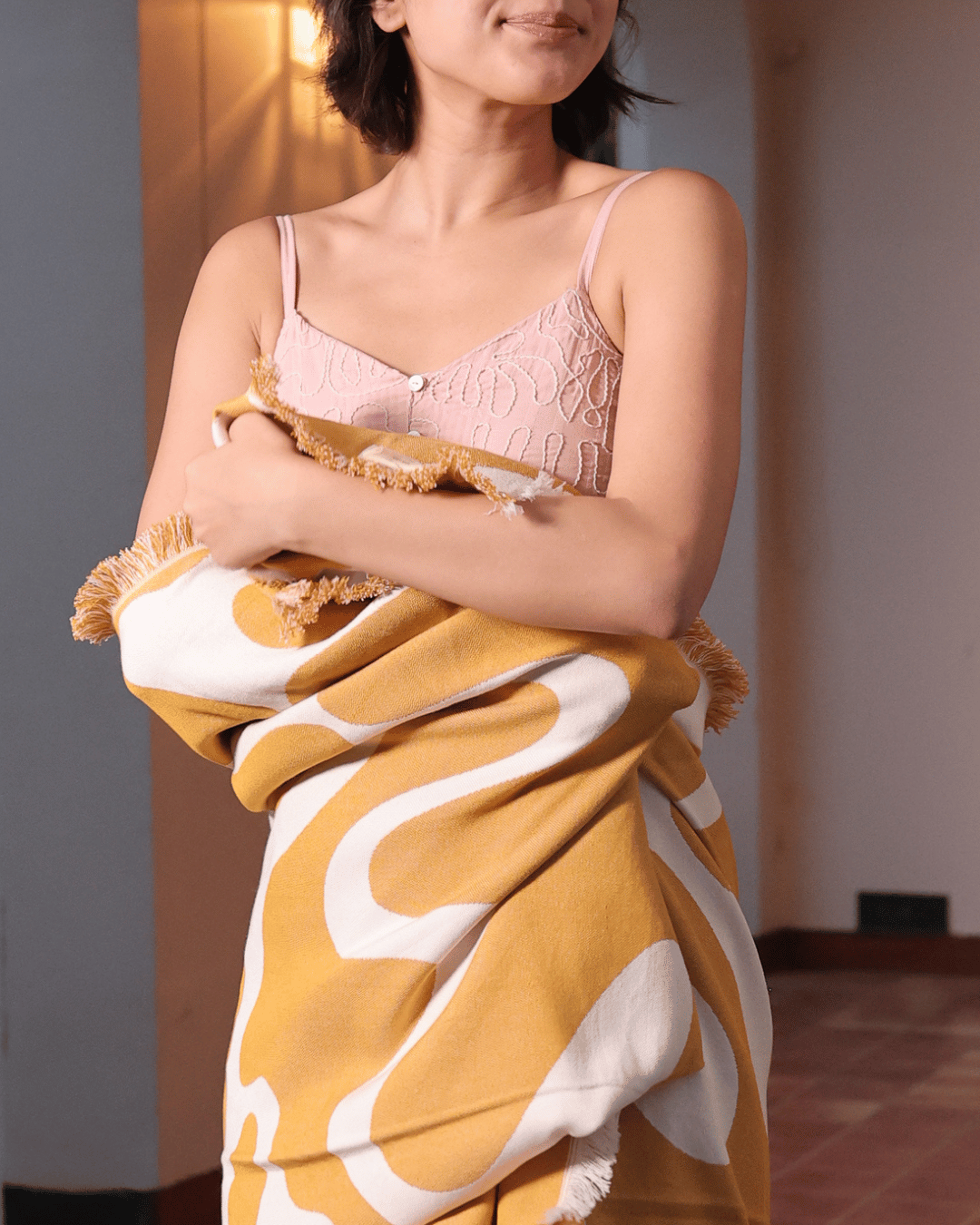 Whisperwind Bamboo Cotton Throw Wildform Clay