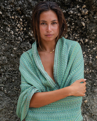 Organic Cotton Turkish Towel Coastal Sage