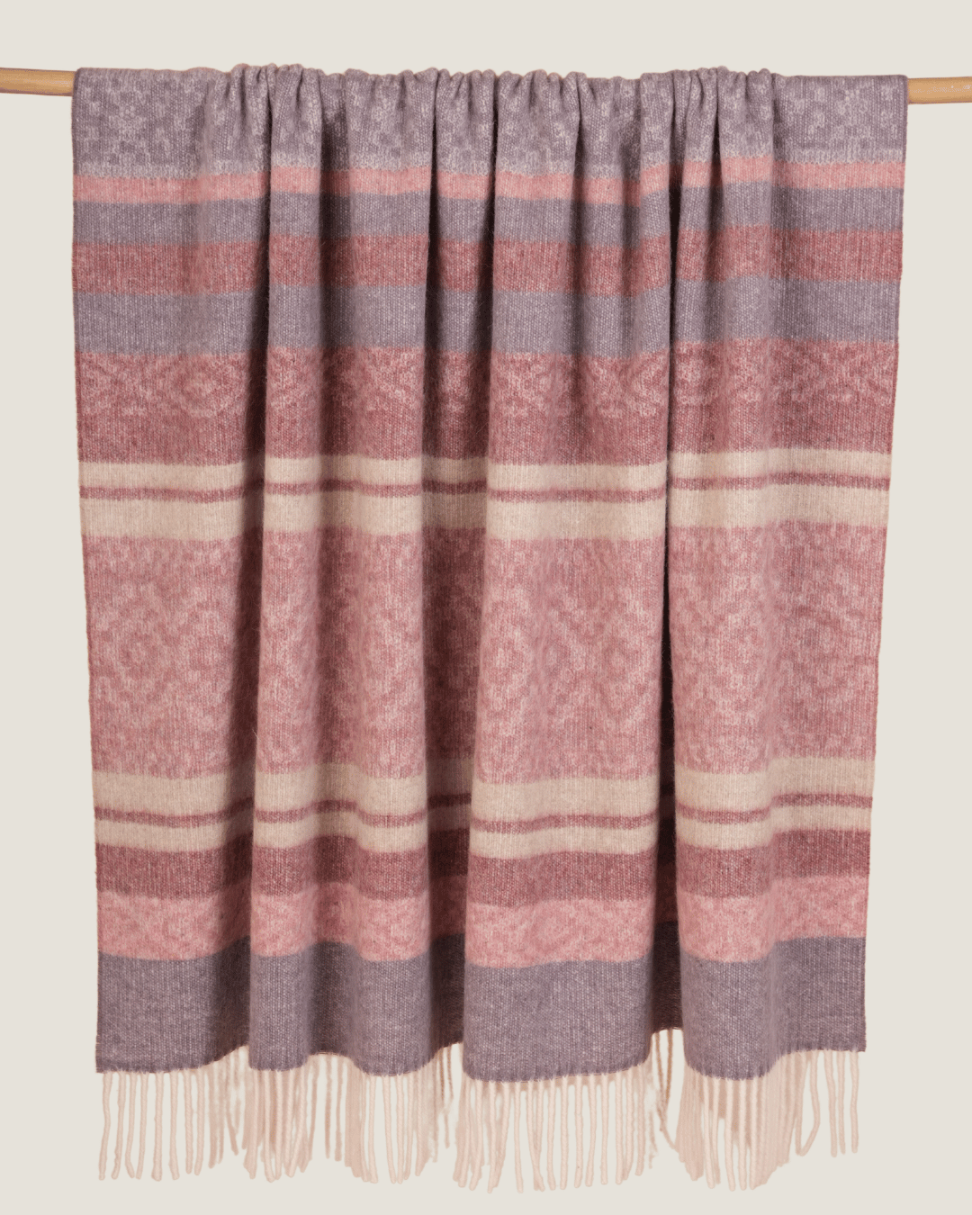 Alpaca Wool Throw Rosewood