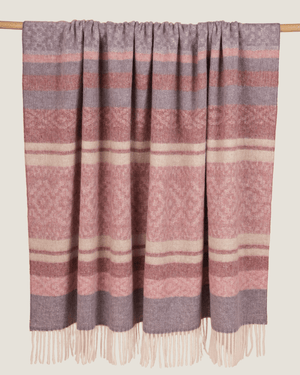 Alpaca Wool Throw Rosewood