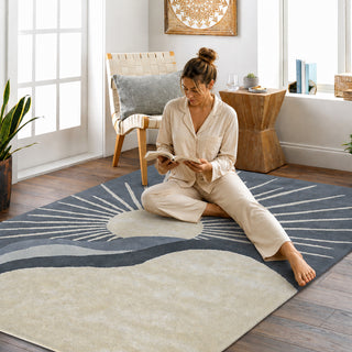 Solara Tufted Rug – Midnight Horizon